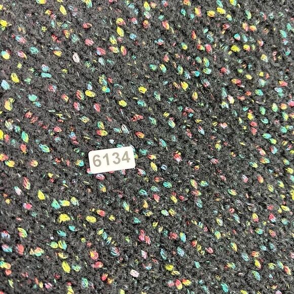 Intermix Wool Blend Sweater Womens Medium Tight Speckled Knit Puff Sleeve - Picture 9 of 9